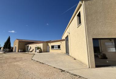 Builfings of the vineyard estate for sale rhone valley gard
