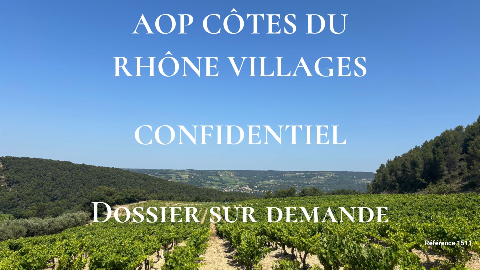 Domaine viticole à vendre dans le Vaucluse