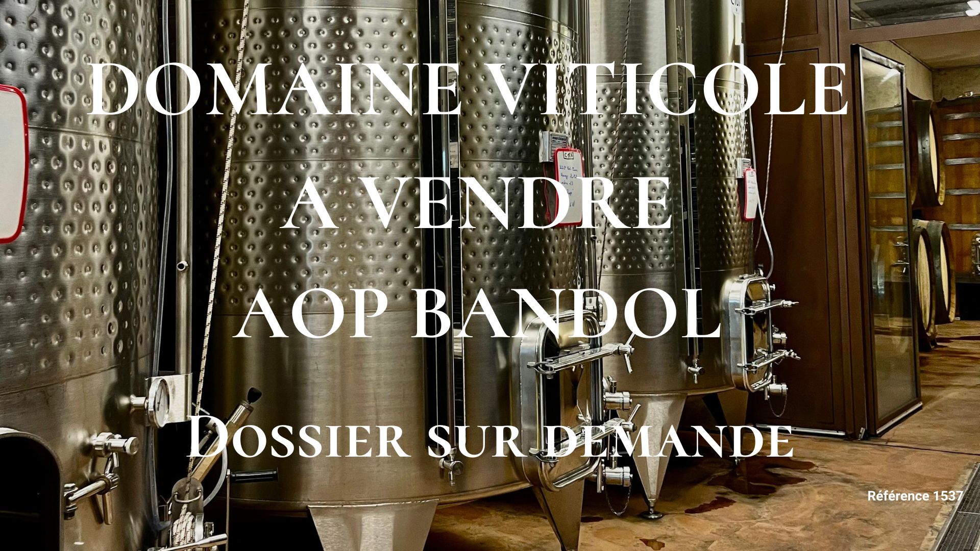 Domaine viticole à vendre AOP Bandol