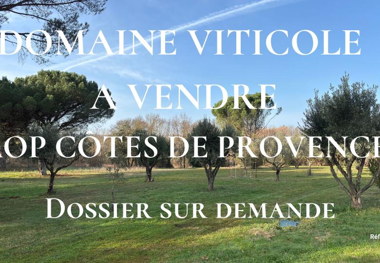 Domaine viticole à vendre en AOP Cotes de Provence