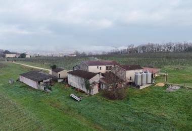 Domaine viticole Cahors à vendre  vue hauteur 02