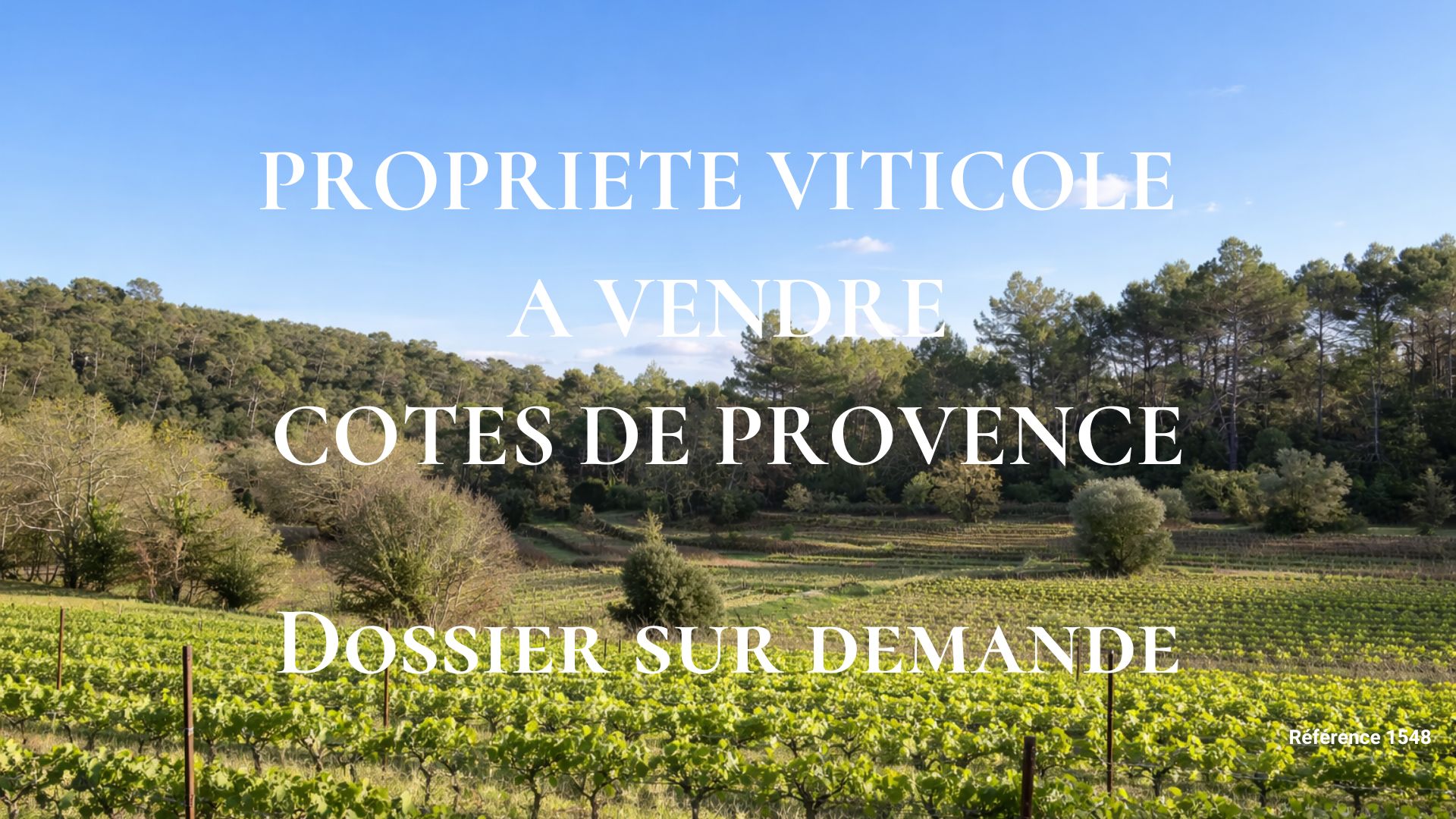 Domaine viticole à vendre dans le var en AOP Cote de Provence