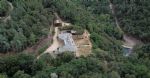 Vue aérienne château à vendre dans le Languedoc